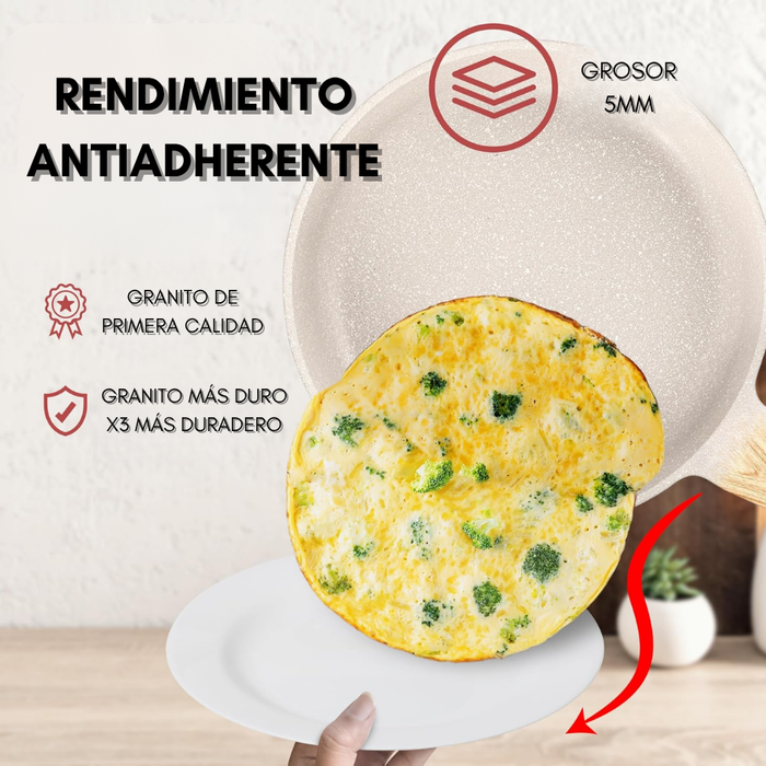 Juego De Cocina Ollas Y Sartenes Antiadherentes De 12 Pcs