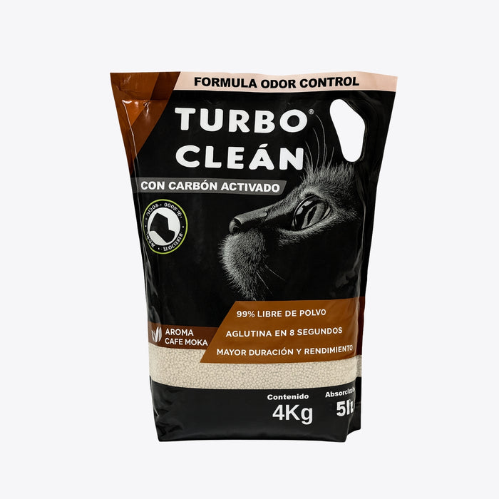 Arena Aglutinante Turbo Clean Odor Control 4kg Café Moka