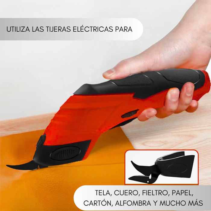 Tijera Eléctrica Recargable para Carton Tela Cuero Alfombra