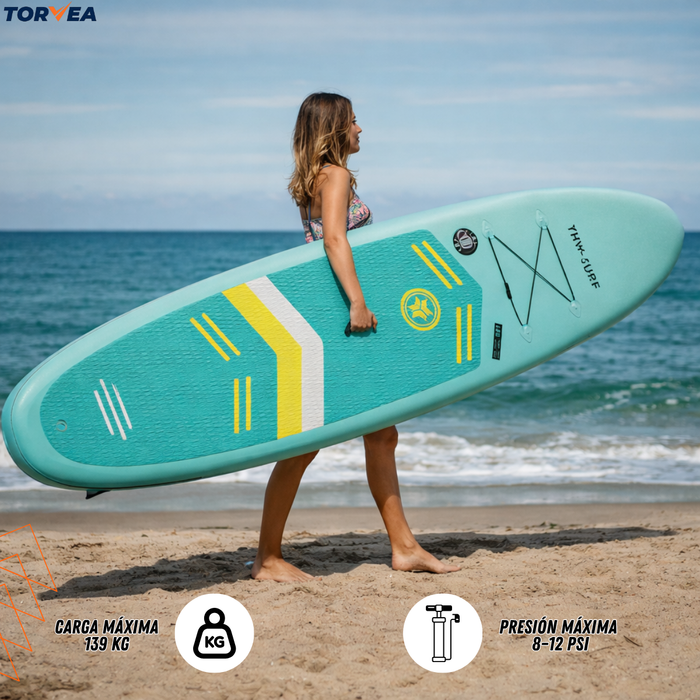 Stand Up Paddle Para Adultos Sup Vibrant 10,5 Pies Inflable