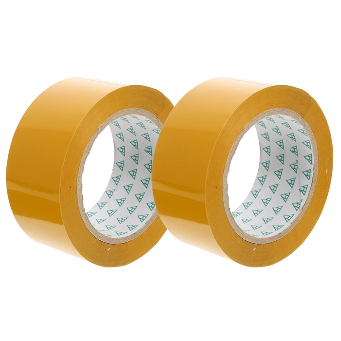 Pack 2 Cinta Embalaje Amarilla 4.5cm X 350 Mts