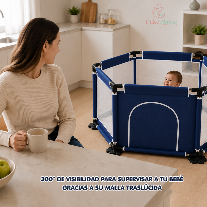 Corral Bebes Infantil Hexagonal Seguridad Niños Plegable