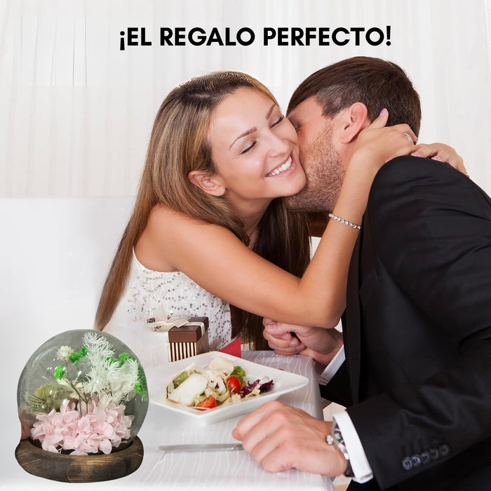 Rosas Eternas Flores Artificiales Decoracion Hogar Luz Led