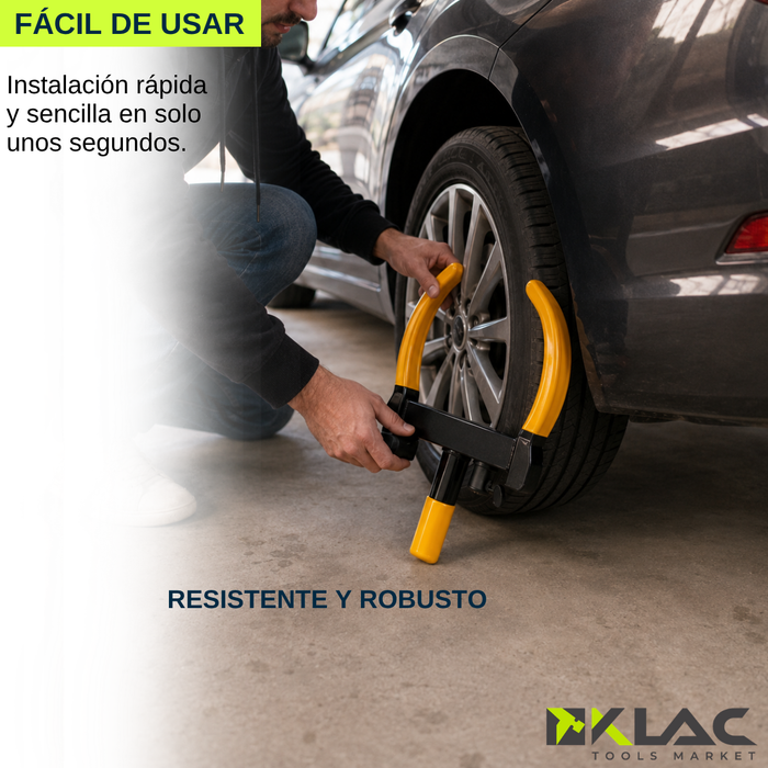Traba Rueda Antirrobo Auto Tuerca De Seguridad Con 3 Llave