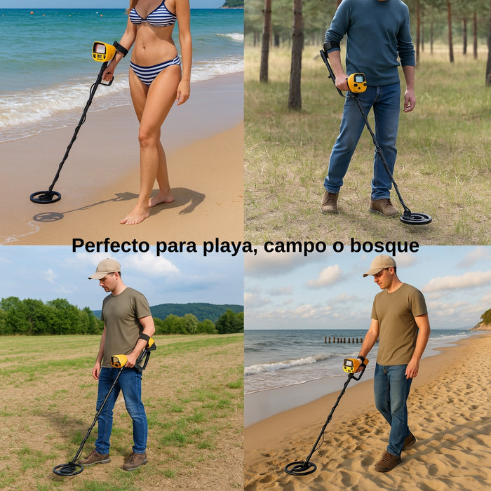 Detector Metales Profesional Subterráneo Precisión Pantalla