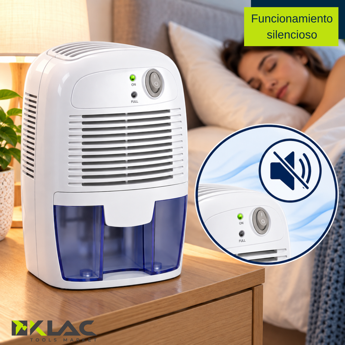 Deshumidificador Eléctrico Portátil 500 Ml Silencioso Para Hogar