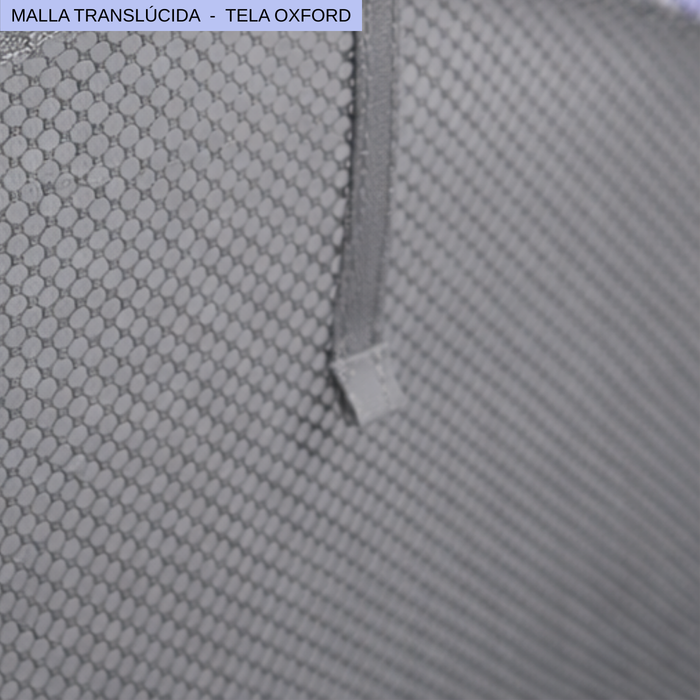 Corral Bebe Seguridad Juego Basket Futbol Infantil Malla Gris Liso