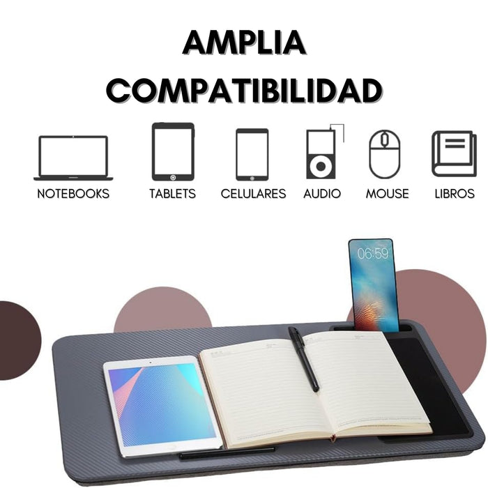 Soporte Base Mesa Notebook Tablet Cama Portatil Acolchado