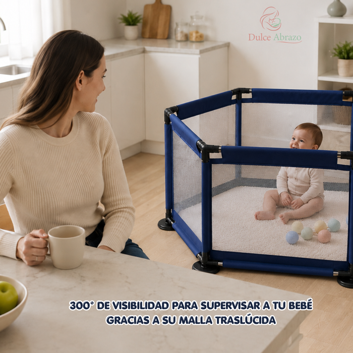 Corral Bebes Infantil Hexagonal Seguridad Niños Plegable