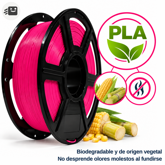Filamento Pla Para Impresión 3d 1.75mm 1 Kg Color Fucsia