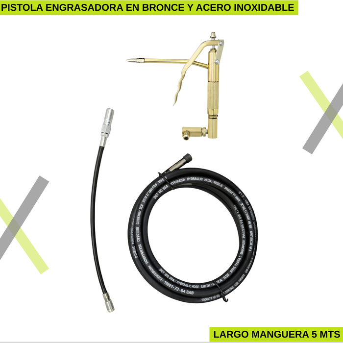 Engrasadora Manual Grasera Neumática 12l Profesional