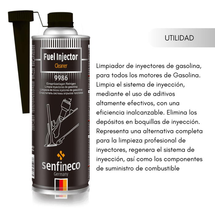 Limpia Inyectores Bencinero Senfineco 300ml x2