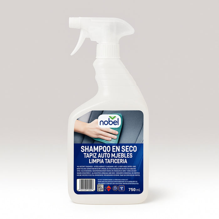 Shampoo En Seco Tapiz Auto Muebles Limpia Tapiceria 750ml