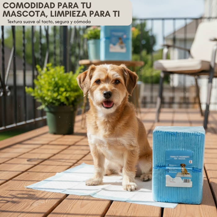 150 Pañales Sabanillas Entrenamiento Absorbentes Mascotas Perros y Gatos 60x45cm