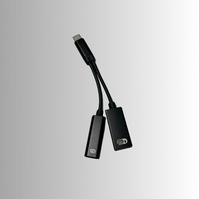 Adaptador Otg Tipo C Usb 3.0 Con Alimentación Macho Hembra