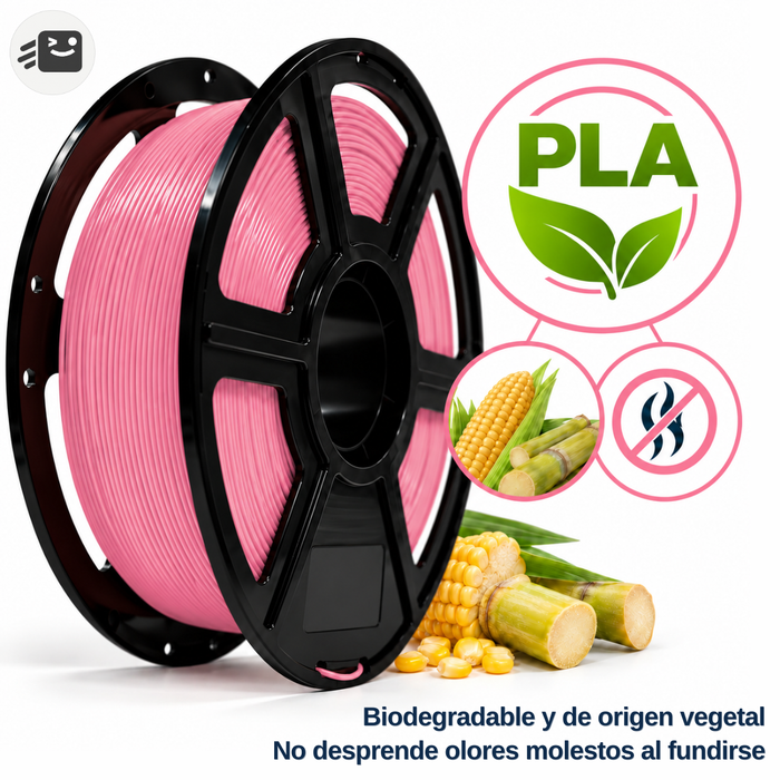 Filamento Pla Para Impresión 3d 1.75mm 1 Kg Color Rosa