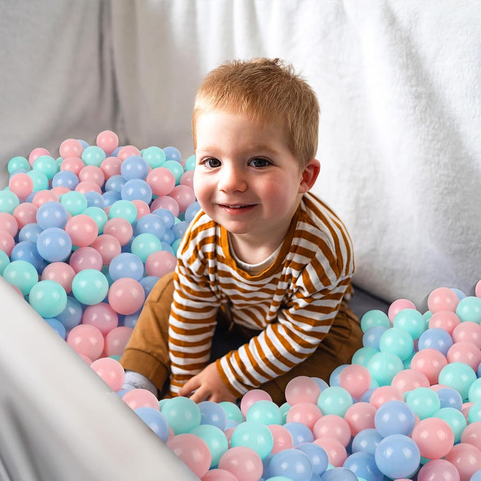 Pack 300 Pelotas Plasticas Para Piscina Colores Pasteles