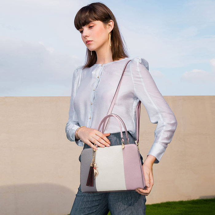 Cartera Cuero Sintetico Mujer Mano Hombro Bolso Elegante