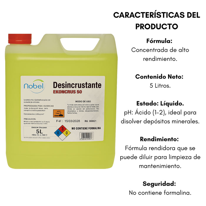 Desincrustante Antisarro Limpiador Concentrado Mampara Baños