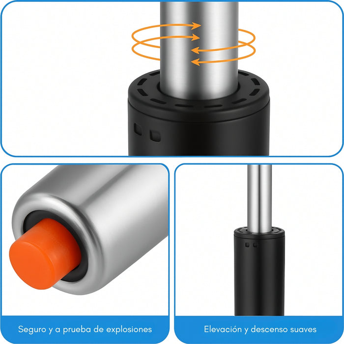 Pistón De Gas Silla De Oficina Universal Para Toda Silla 30cm 3 Etapas