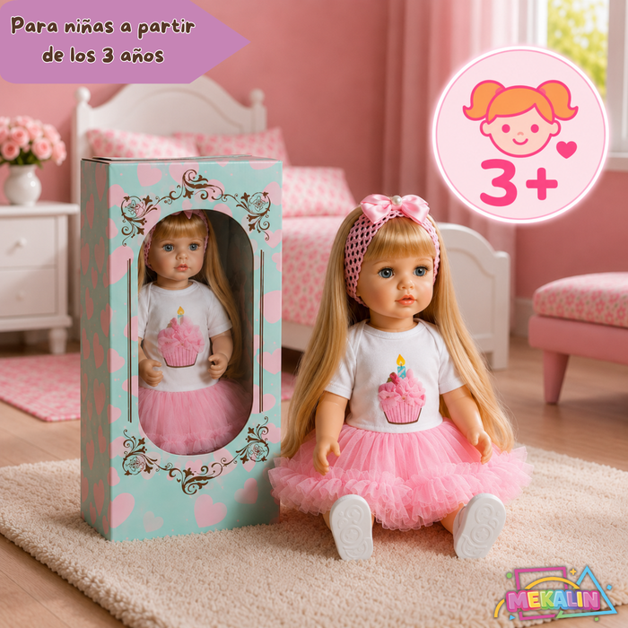 Muñeca Bebé Reborn Silicona Con Sonidos Y Movimientos