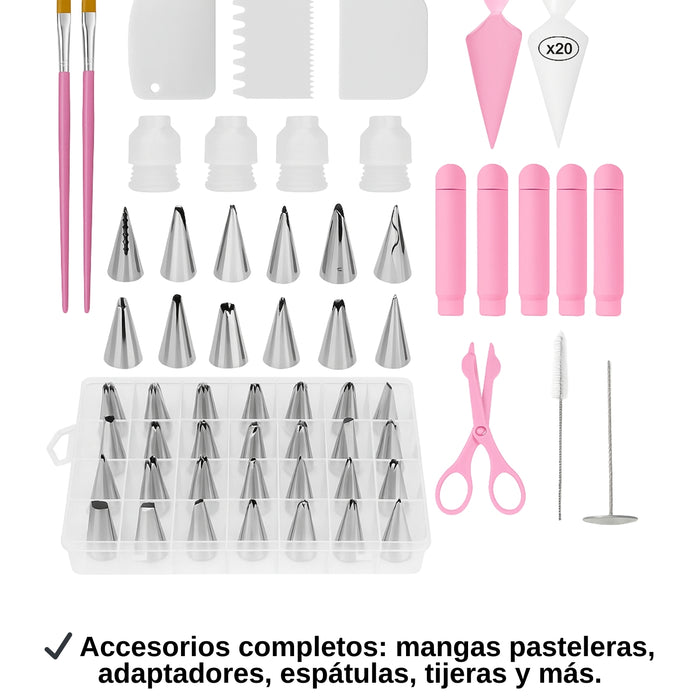 Kit De Decoración 83 Unidades C/picks/bolsa Pastelera Y+