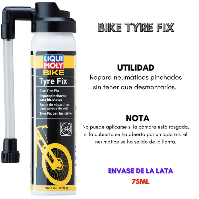 Bike Tyre Fix Reparador Sellador Portable De Neumáticos