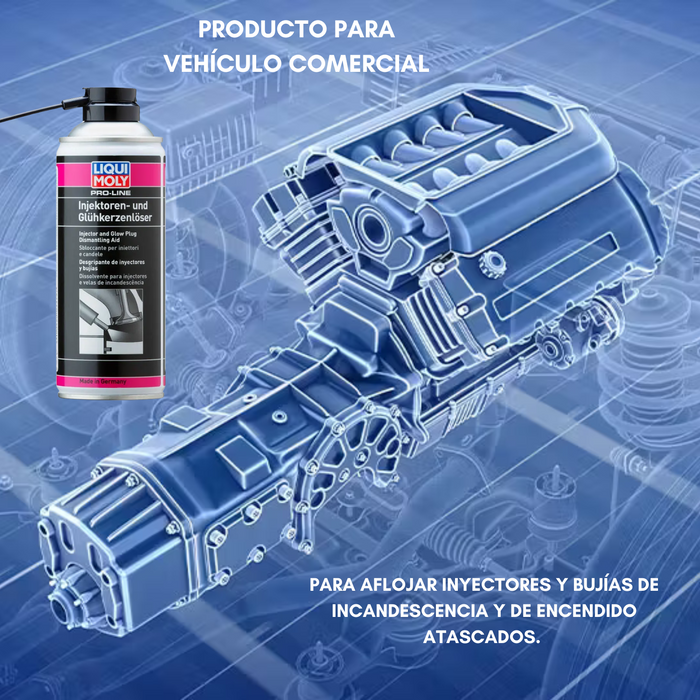 Desgripante Aflojador De Inyectores Y Bujias Liqui Moly Pro-Line Injektoren-und Glühkerzenlöser 400ml