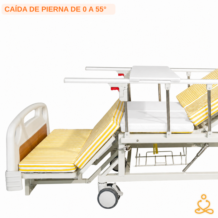 Cama Clínica Catre Eléctrico 260Kg Colchón Bandeja y Control