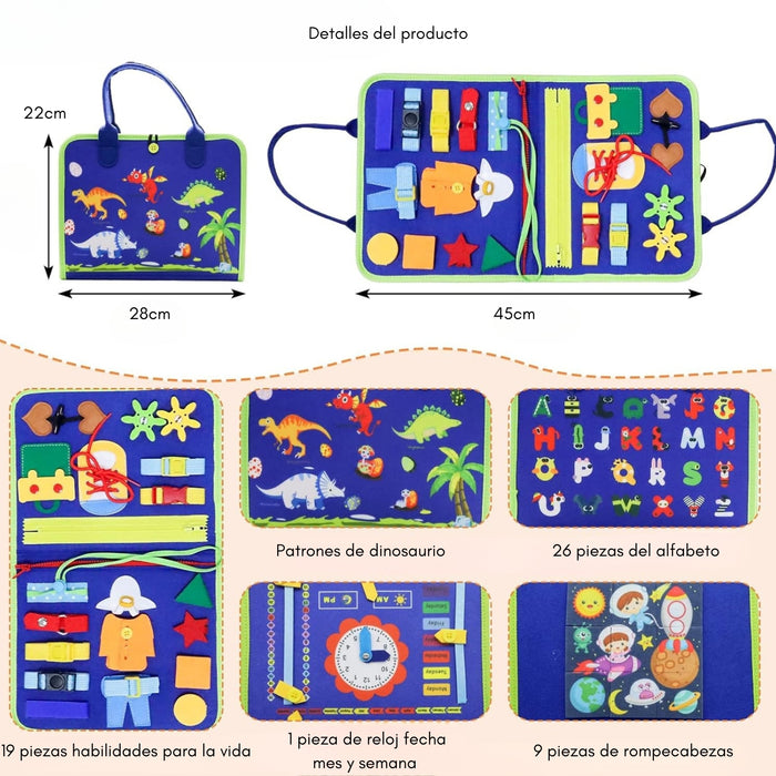 Tablero Sensoriales Interactivo Montessori Juego Educativo