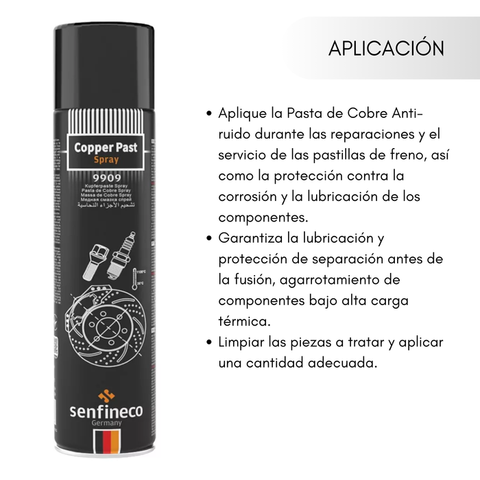 Pasta De Cobre En Spray 400 Ml Senfineco X2