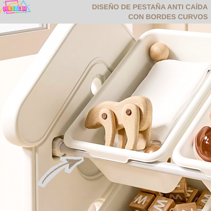 Organizador De Juguetes Niños Estante Infantil 67x38x66cm