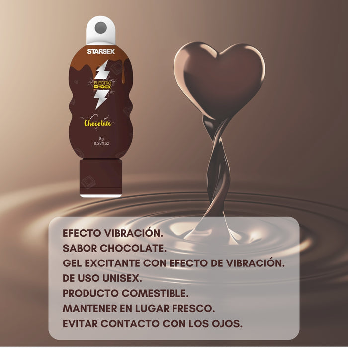 Lubricante Intimo Gel Excitante Electro Shock Chocolate 8gr