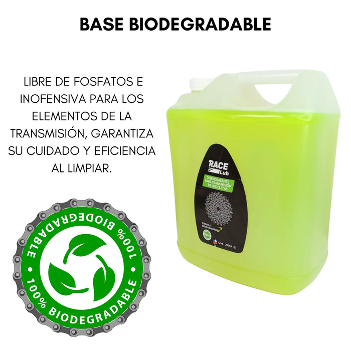 Limpiador Desengrasante Para Cadenas Bicicletas Racelub 5lt