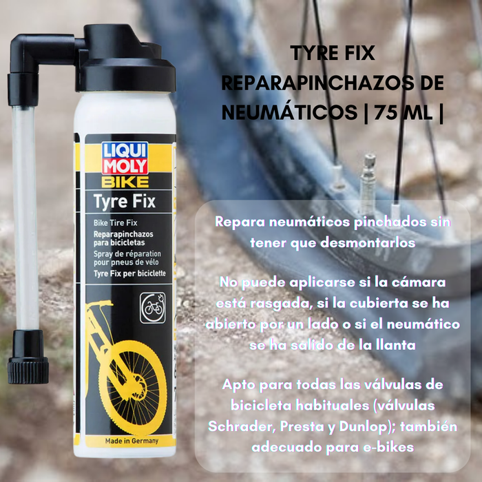 Sellador De Neumaticos Liqui Moly Bike Tyre Fix 75ml X2