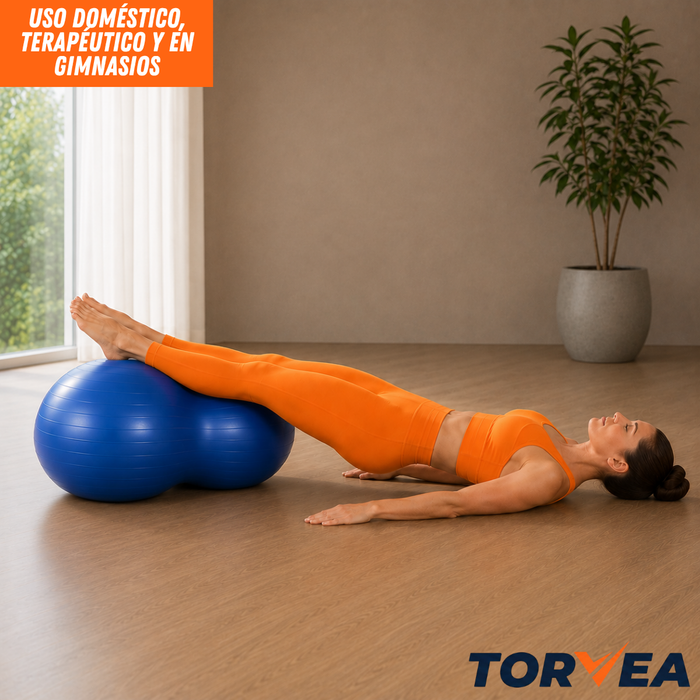 Pelota Yoga Pilates Balón Maní 80x40cm Fitness Ejercicio