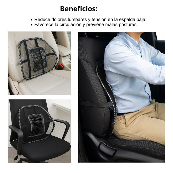 Soporte Respaldo Lumbar Ergonómico Auto Silla