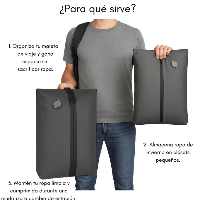 Bolsa Organizadora Al Vacio Viaje Comprime Ahorra Espacio