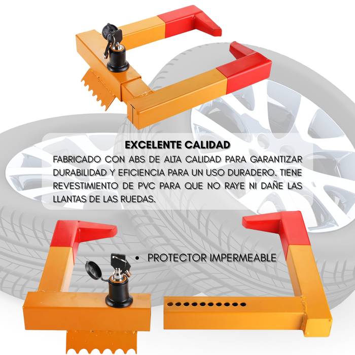 Traba Rueda Pitbull Proteccion Seguridad De Bloqueo Rueda