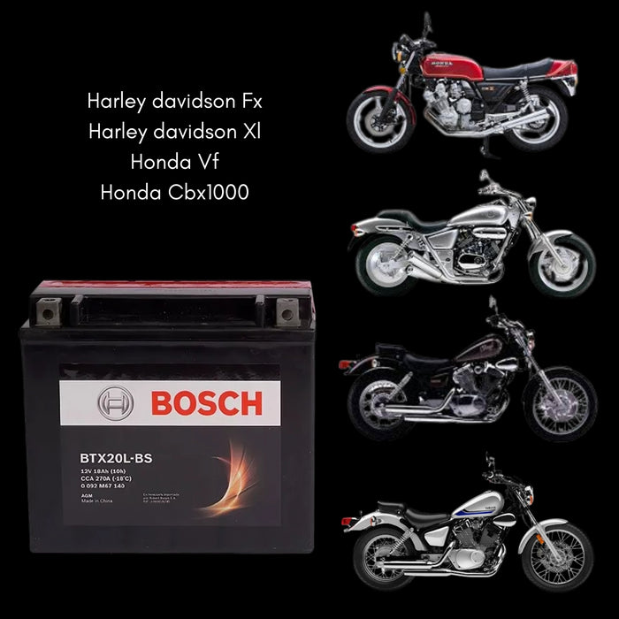 Bateria Moto Ytx20l-bs Btx20l-bs 12v 18ah Bosch