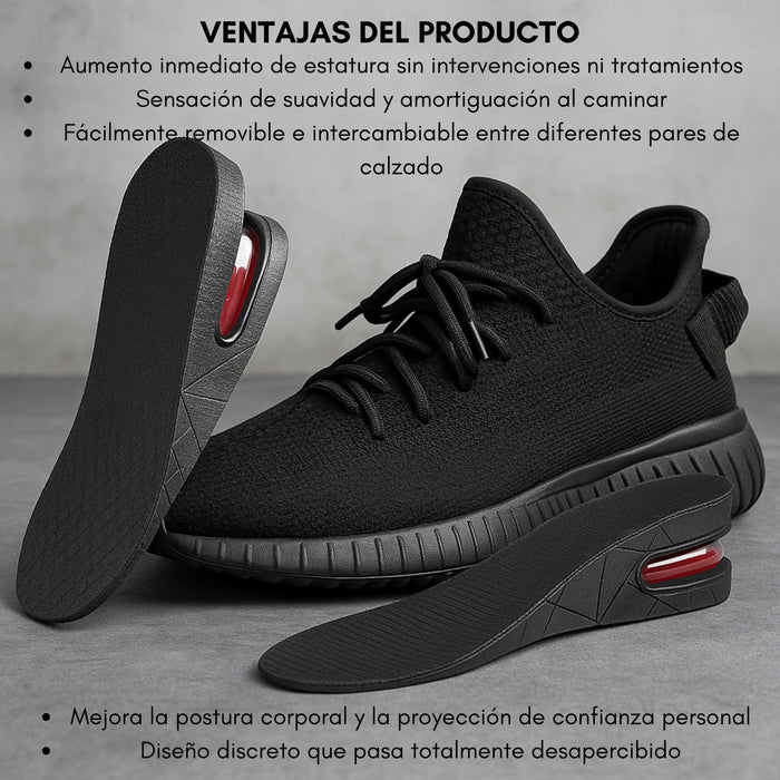 Plantilla de Altura Estatura 3-7cm con Cojín de Aire Zapatos