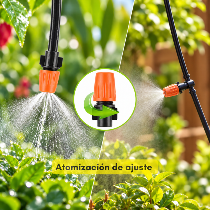 Kit de Riego Sistema Automático Goteo o Aspersor 40m 158pcs