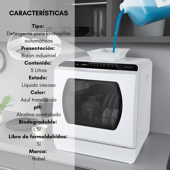 Detergente Lavavajillas Lavaloza Maquina Lavavajillas 5lt