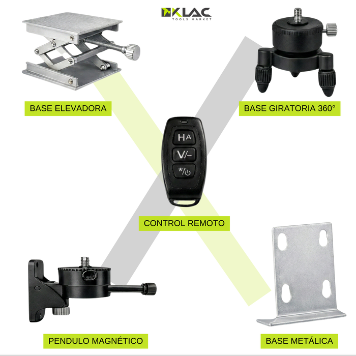 Nivelador Laser 16 L 360° Klac Con Trípode Y Maletin