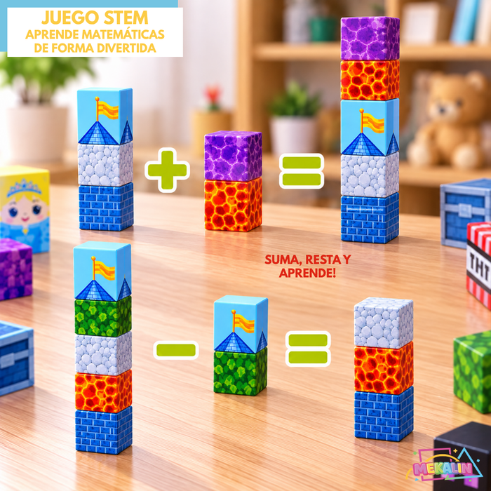 Bloques Magnéticos Juego Construcción 100Pcs Niños 3+ Juego Infantil Magnético De Armar Castillo 3D Con Cubos Magnéticos