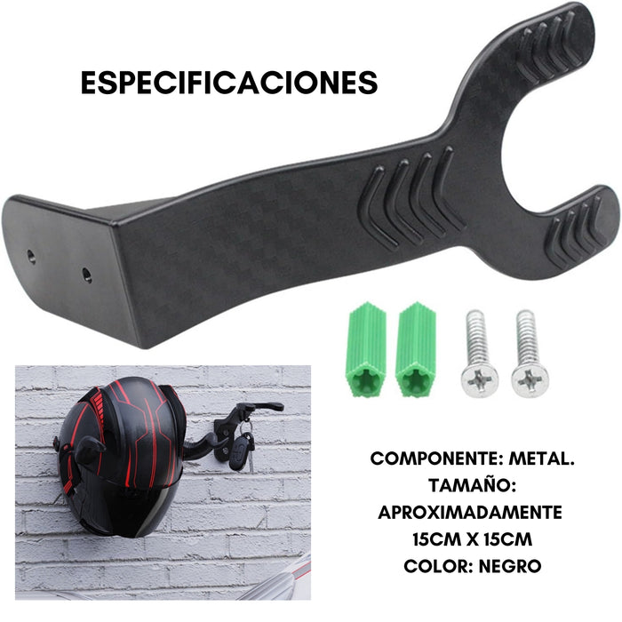 Pack 4 Colgador Para Cascos De Moto Bicicleta Soporte Pared