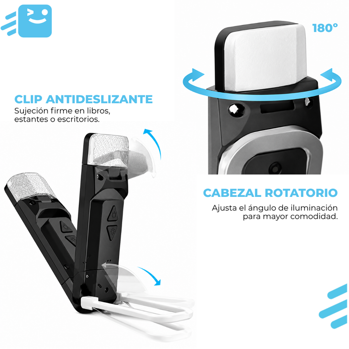 Mini Lampara Para Leer Luz Lectura Recargable Usb Ajustable Agregar a favoritos