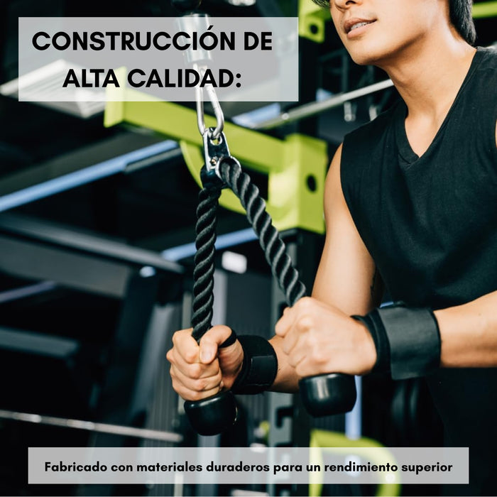 Cuerda Crossfit Entrenamiento Para Agarres Gym Triceps Casa