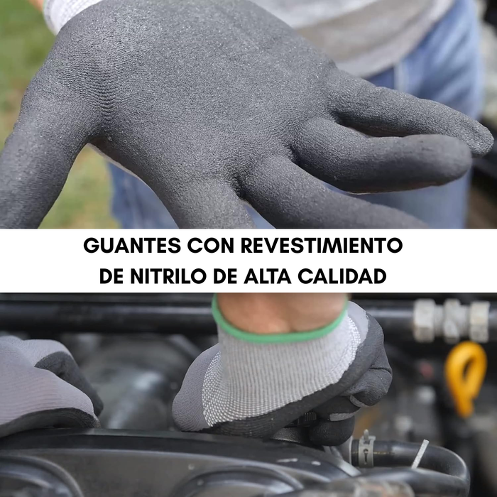 Guantes De Trabajo Multiproposito Seguridad Pack 12 Unid