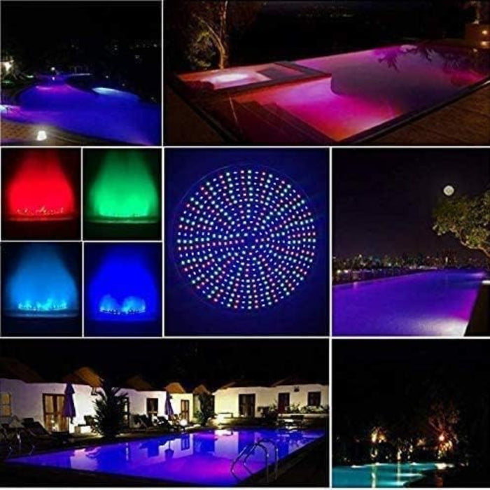 Foco Piscina 24w Mando Multicolor Lámpara Led Subacuática